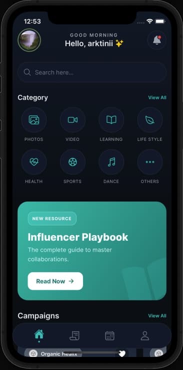 Phone with notifications